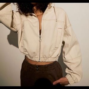 Urban Outfitters Hooded Cropped Jacket